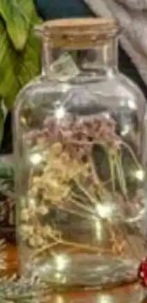 In'S Mercato Vaso con fiori disidratati e lucine led effetto caldo offerta