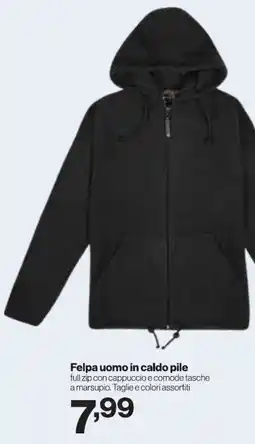 In'S Mercato Felpa uomo in caldo pile offerta