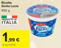 Carrefour Ricotta Santa Lucia offerta