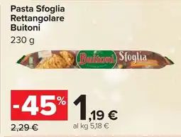 Carrefour Pasta Sfoglia Rettangolare Buitoni offerta