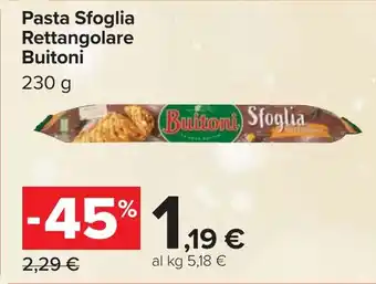 Carrefour Pasta Sfoglia Rettangolare Buitoni offerta