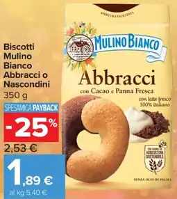 Carrefour Express Biscotti Mulino Bianco Abbracci o Nascondini offerta