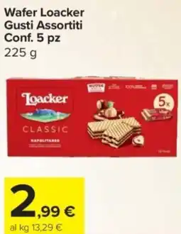 Carrefour Express Wafer Loacker offerta
