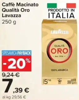 Carrefour Express Caffè Macinato Qualità Oro Lavazza offerta