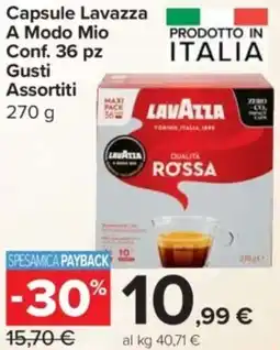 Carrefour Express Capsule Lavazza A Modo Mio offerta