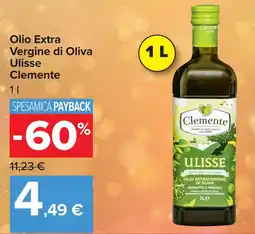 Carrefour Olio Extra Vergine di Oliva Ulisse Clemente offerta