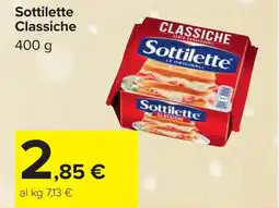 Carrefour Sottilette Classiche offerta