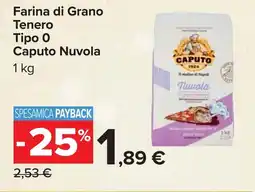 Carrefour Farina di Grano Tenero Tipo 0 Caputo Nuvola offerta