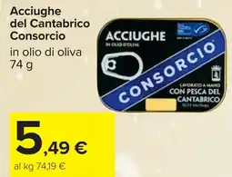 Carrefour Acciughe del Cantabrico Consorcio offerta