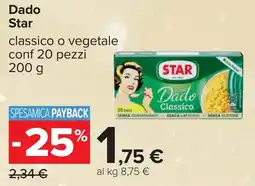 Carrefour Dado Star offerta
