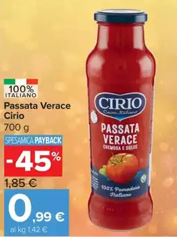 Carrefour Express Passata Verace Cirio offerta