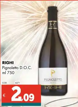 Altasfera RIGHI Pignoletto D.O.C. offerta