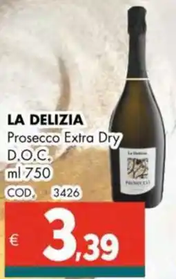 Altasfera LA DELIZIA Prosecco Extra Dry D.O.C. offerta