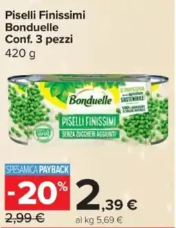 Carrefour Express Piselli Finissimi Bonduelle offerta