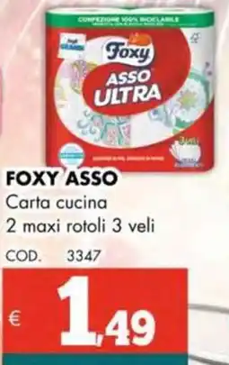 Altasfera FOXY ASSO Carta cucina offerta