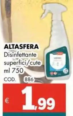 Altasfera ALTASFERA Disinfettante superfici/cute offerta