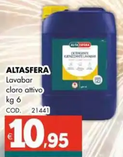 Altasfera ALTASFERA Lavabar cloro attivo offerta