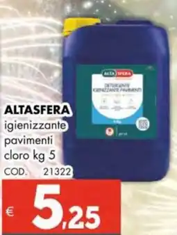 Altasfera ALTASFERA igienizzante pavimenti cloro offerta