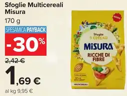Carrefour Sfoglie Multicereali Misura offerta