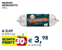 Esselunga Negroni negronetto offerta