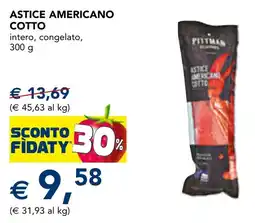 Esselunga Astice americano cotto offerta