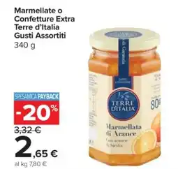 Carrefour Express Marmellate o Confetture Extra Terre d'Italia offerta