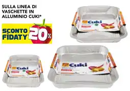 Esselunga Sulla linea di vaschette in alluminio CUKI offerta