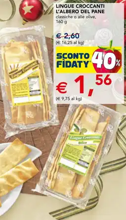 Esselunga Lingue croccanti L'ALBERO DEL PANE offerta