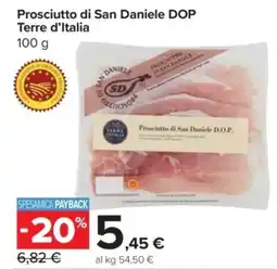 Carrefour Express Prosciutto di San Daniele DOP Terre d'Italia offerta
