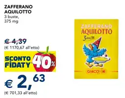 Esselunga Zafferano AQUILOTTO offerta