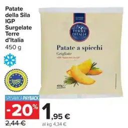 Carrefour Express Patate della Sila IGP Surgelate Terre d'Italia offerta