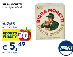 Esselunga Birra MORETTI offerta