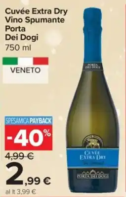 Carrefour Express Cuvée Extra Dry Vino Spumante Porta Dei Dogi offerta