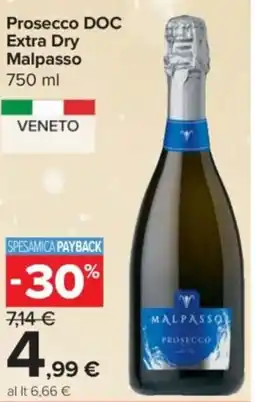Carrefour Express Prosecco DOC Extra Dry Malpasso offerta