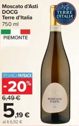 Carrefour Express Moscato d'Asti DOCG Terre d'Italia offerta