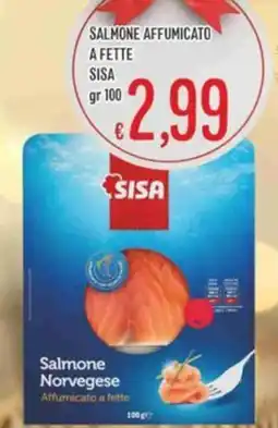 IperSisa Salmone affumicato a fette SISA offerta