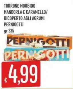 IperSisa Torrone morbido mandorla e caramello/ ricoperto agli agrumi PERNIGOTTI offerta