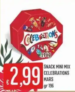 IperSisa Snack mini mix celebrations mars offerta