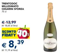 Esselunga Trentodoc millesimato CESARINI SFORZA offerta