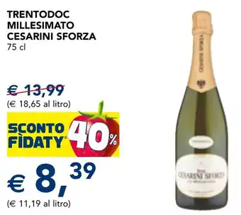 Esselunga Trentodoc millesimato CESARINI SFORZA offerta