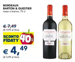 Esselunga Bordeaux BARTON & GUESTIER rosso o bianco offerta