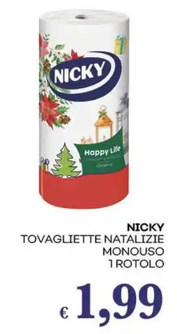 Pilato Nicky tovagliette natalizie monouso 1 rotolo offerta