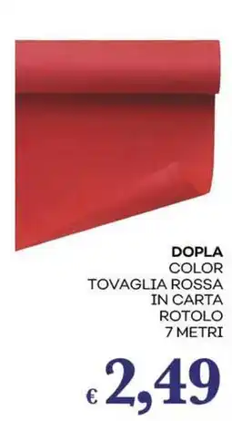 Pilato Dopla color tovaglia rossa in carta rotolo 7 metri offerta