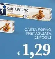 Pilato Carta forno pretagliata 25 fogli offerta