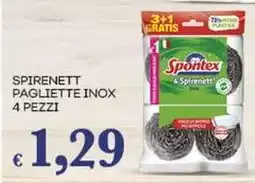 Pilato Spontex spirenett pagliette inox offerta