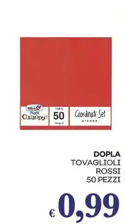 Pilato Dopla tovaglioli rossi offerta