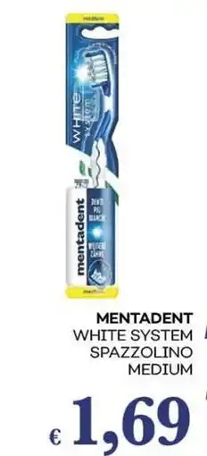 Pilato Mentadent white system spazzolino medium offerta