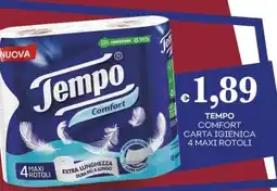 Pilato Tempo comfort carta igienica 4 maxi rotoli offerta