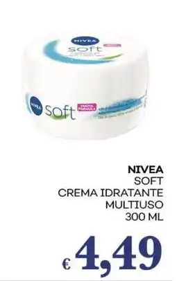 Pilato Nivea soft crema idratante multiuso offerta