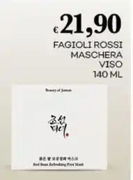 Pilato Fagioli rossi maschera viso offerta